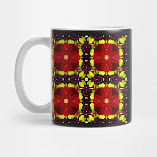 Red Yellow Chrysanthemum Pattern Number 19 Mug